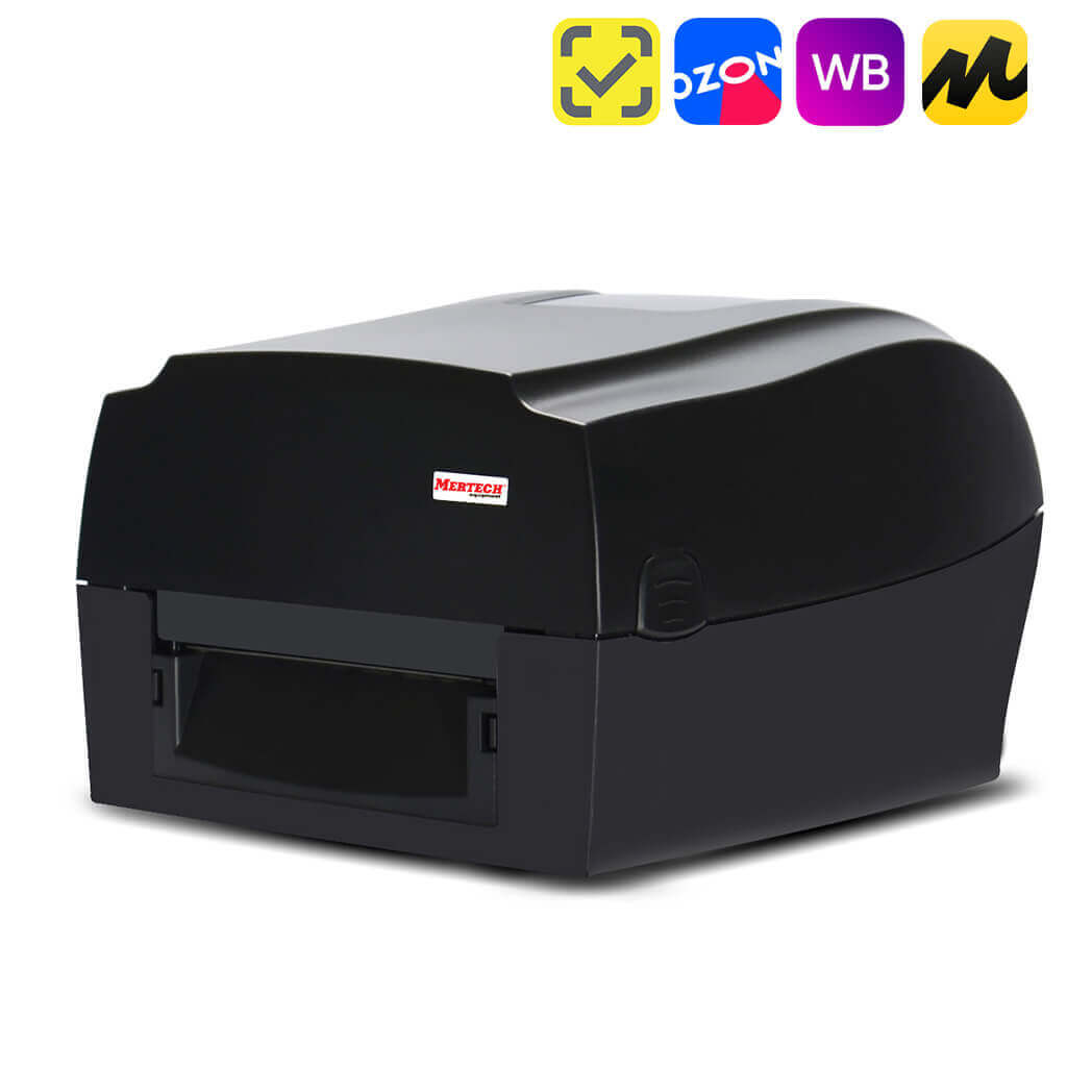 Термотрансферный принтер этикеток MERTECH TLP300 TERRA NOVA (300 DPI) USB, RS232, Ethernet Black